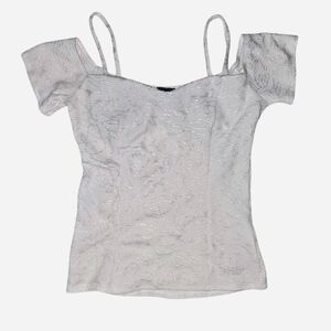 Janice White Off Shoulder Stretch Top Women’s - S